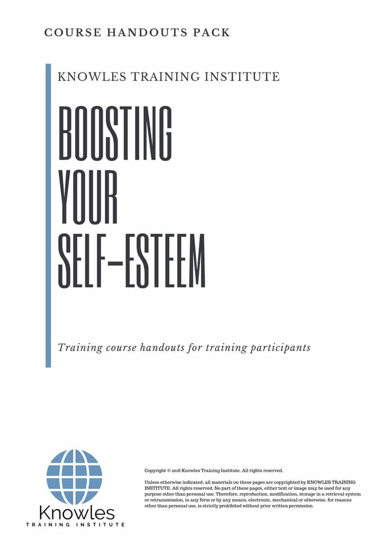 Boosting Your Self-Esteem Course in Sweden Handouts