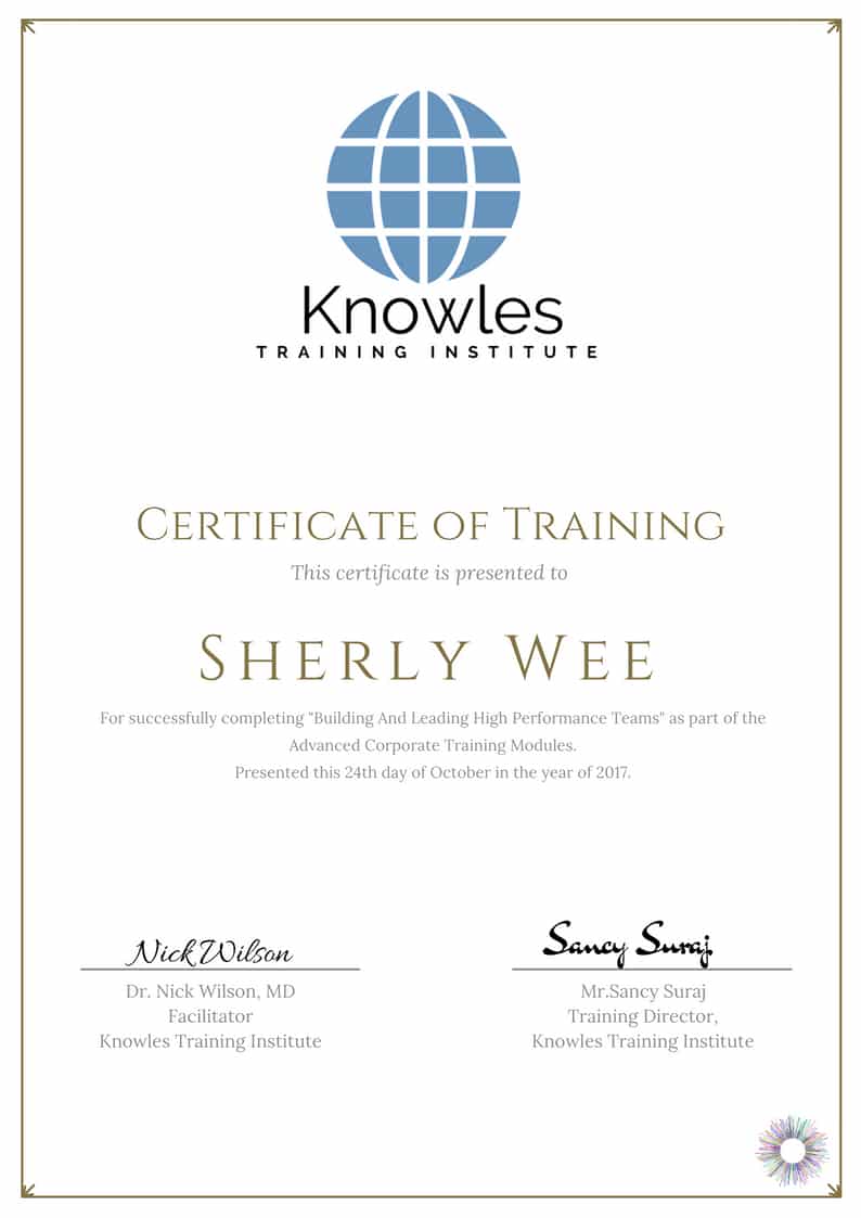 Building And Leading High Performance Teams Training Course in Philippine Certification