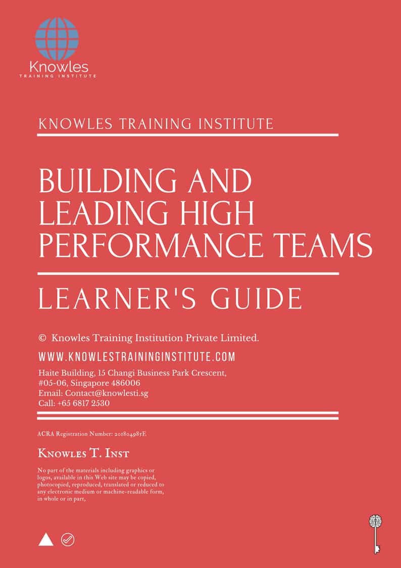 Building And Leading High Performance Teams Training Course in Sweden Learner’s Guide