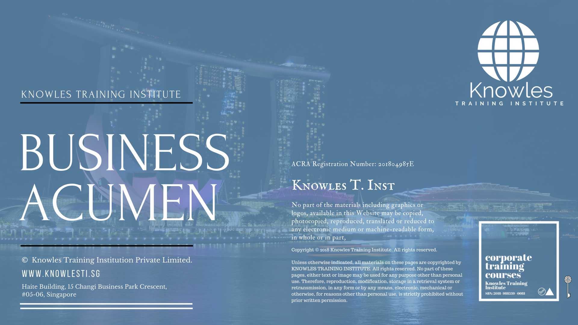 Business Acumen Training Course in Sweden