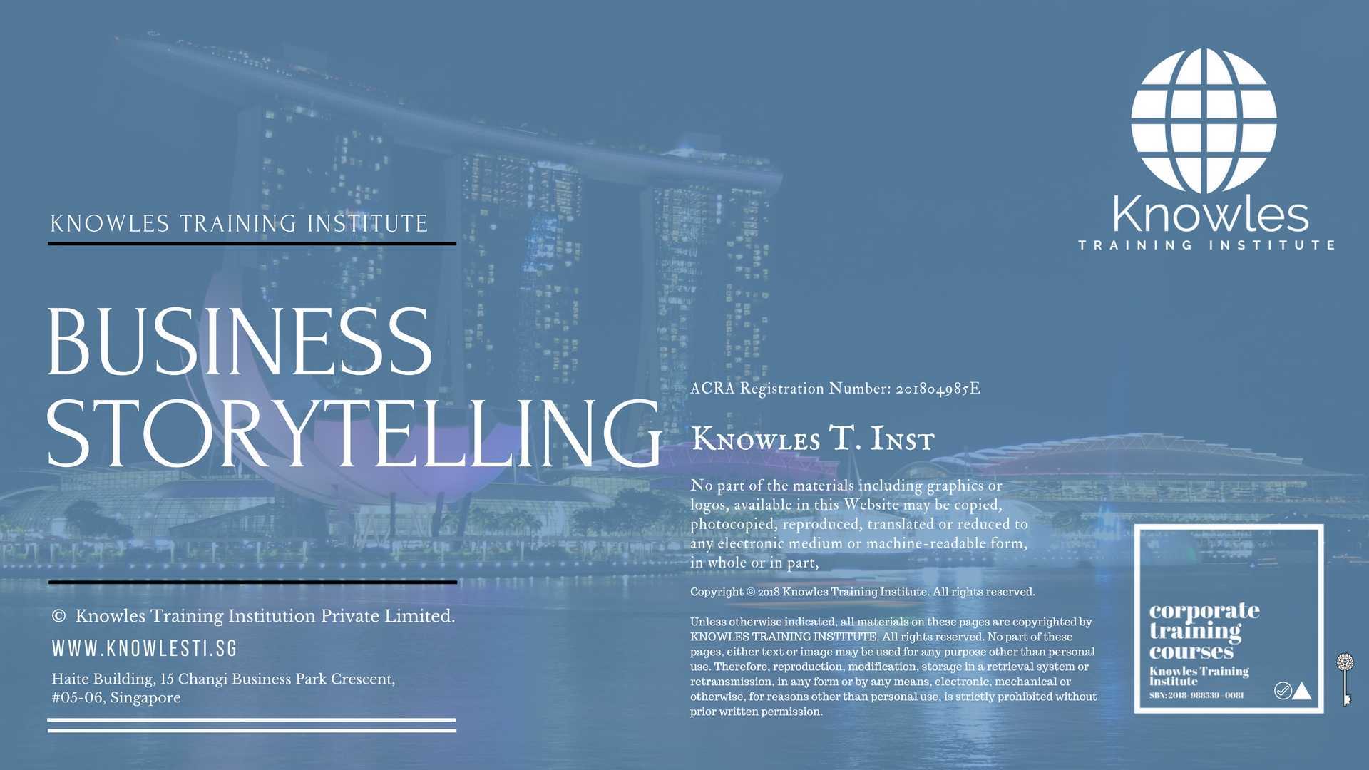 Business Storytelling Training Course in Sweden