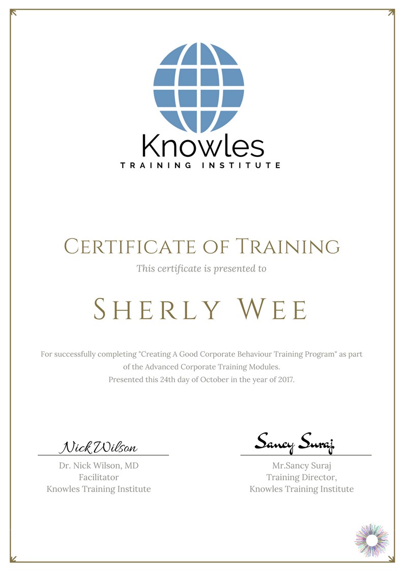 Certification For Creating A Good Corporate Behaviour Training Course in Sweden