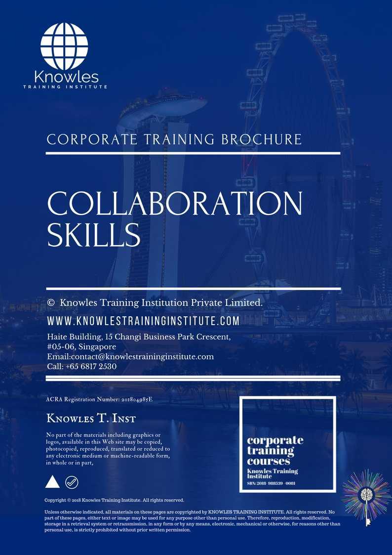 Collaboration Skills Training Course in Sweden Brochure