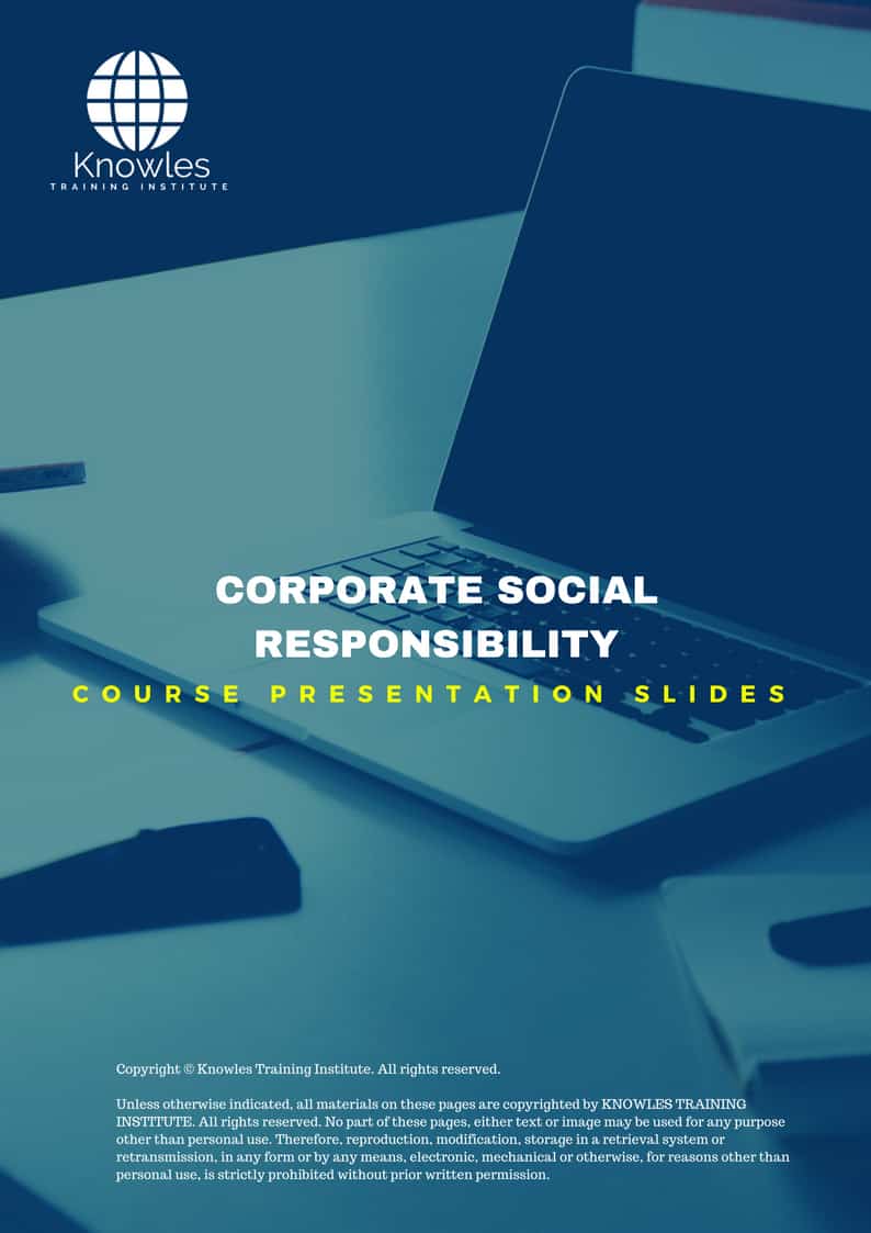 Corporate Social Responsibility Course in Sweden PPT Slides Used During Course