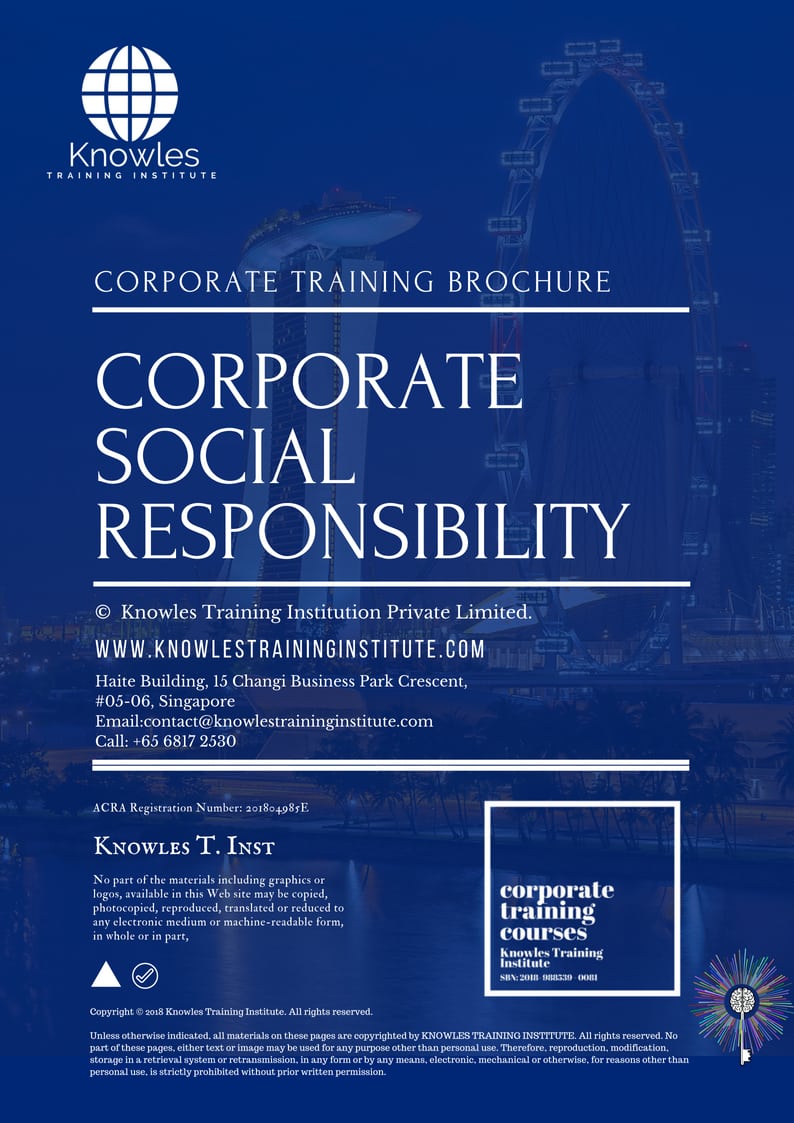 Corporate Social Responsibility Training Course in Sweden Brochure