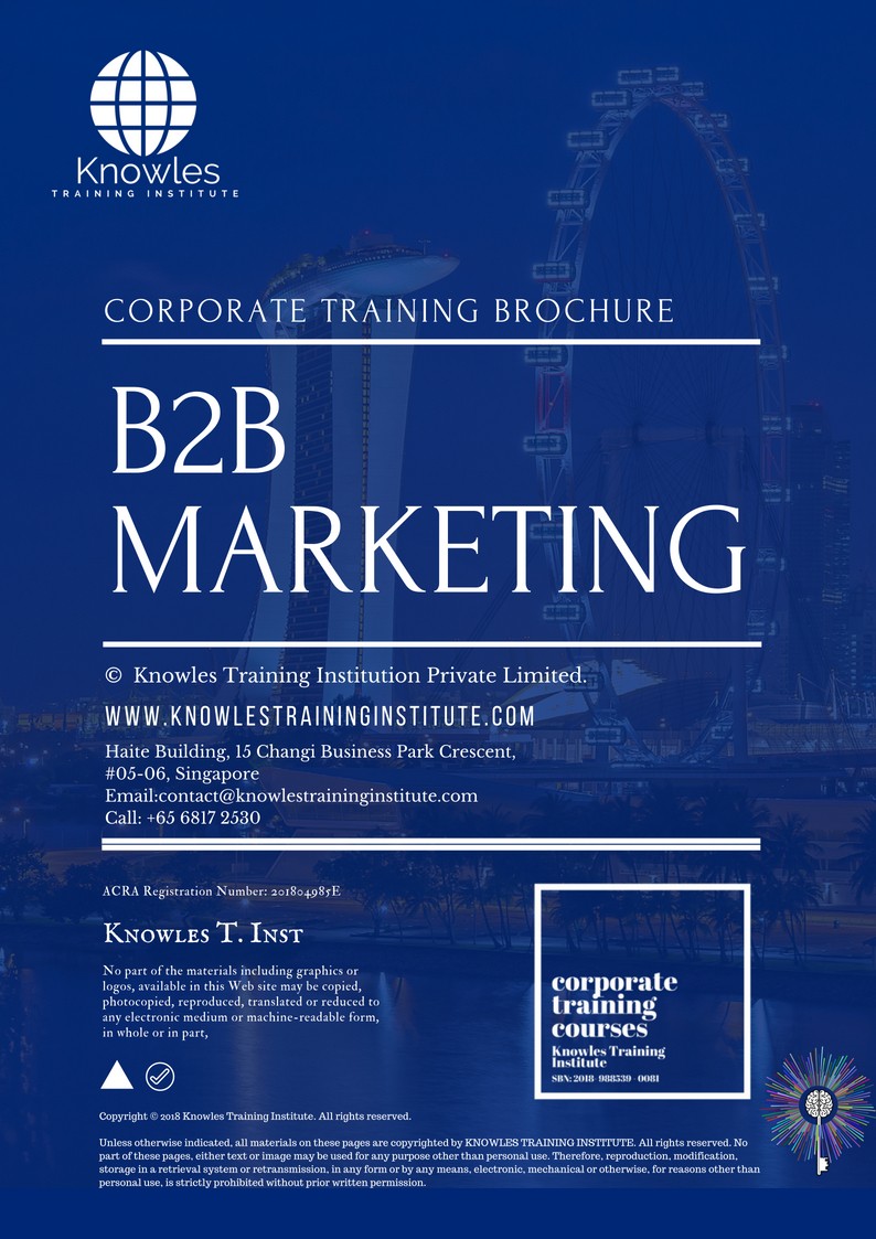 Course Brochure For B2B Marketing in Sweden