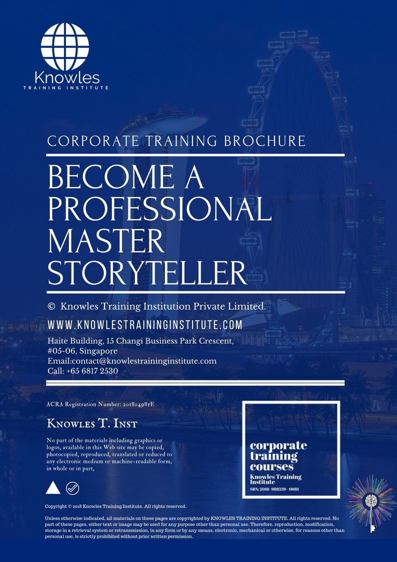 Course Brochure For Become A Professional Master Storyteller Course in Sweden
