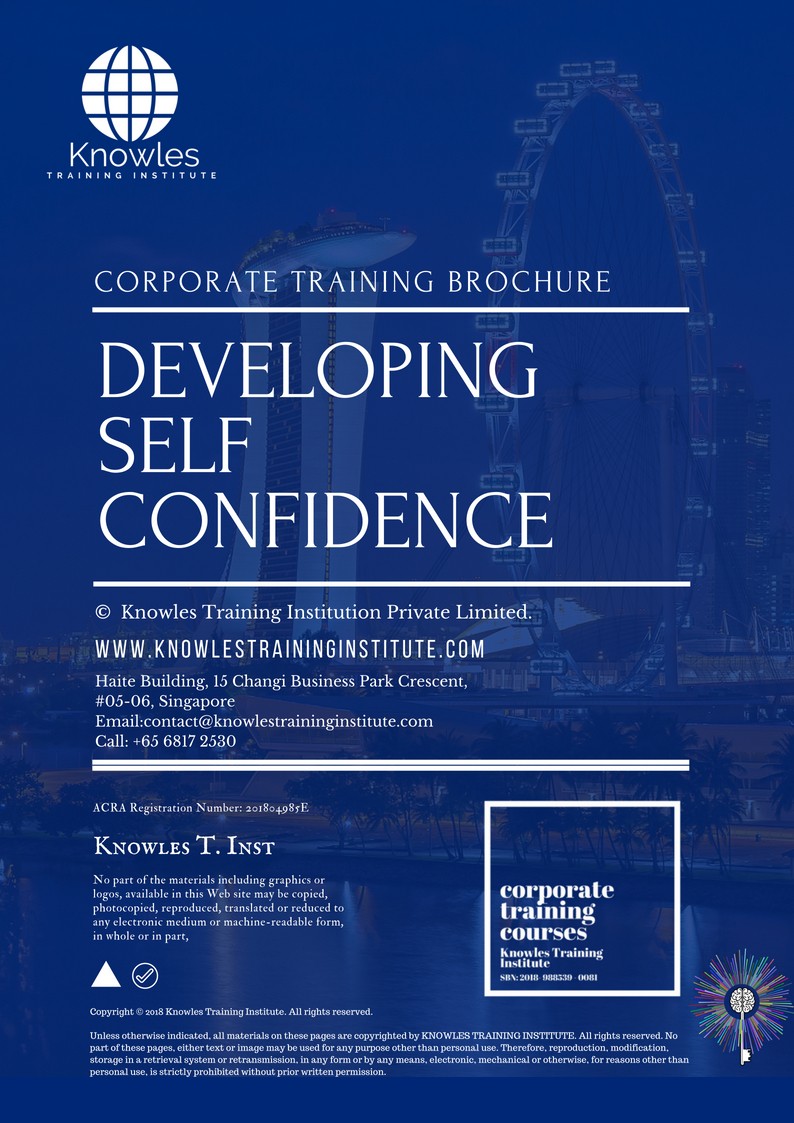 Course Brochure For Developing Self Confidence Course in Sweden