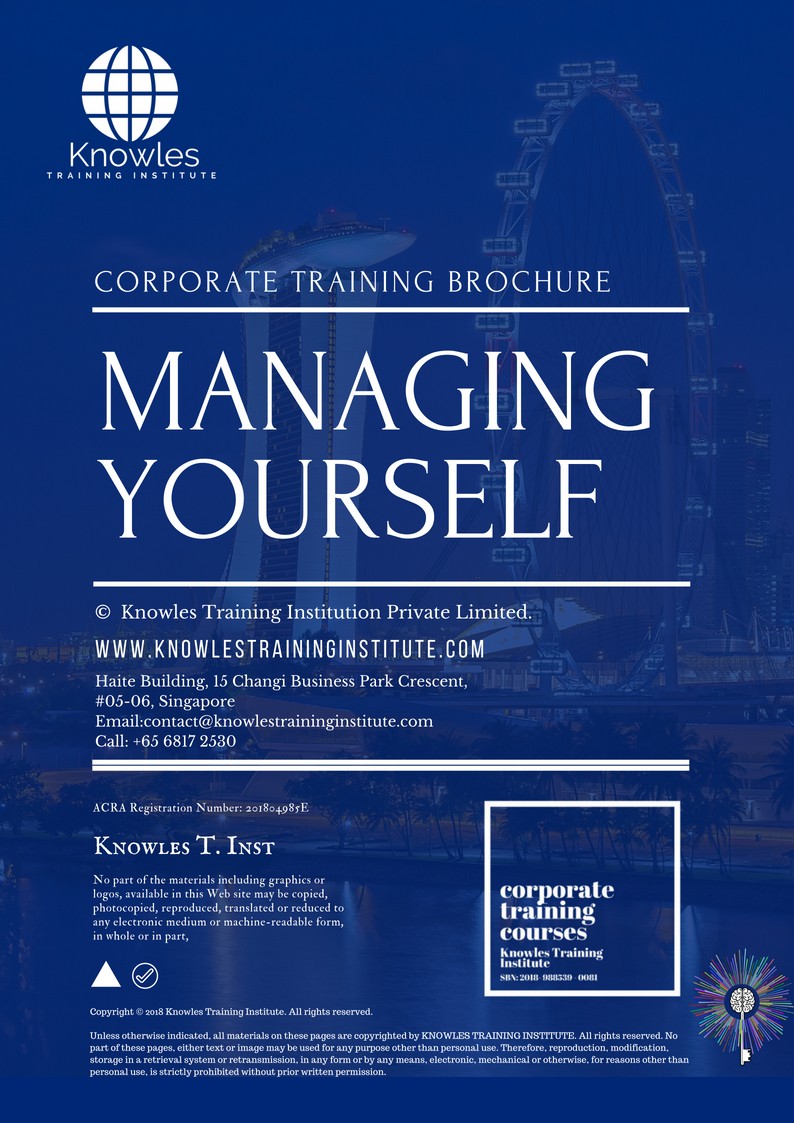Course Brochure For Managing Yourself Training Course in Sweden