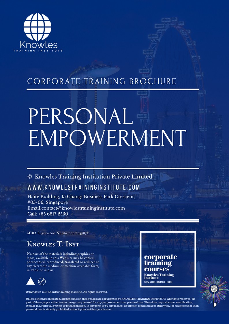 Course Brochure For Personal Empowerment Training Course in Sweden