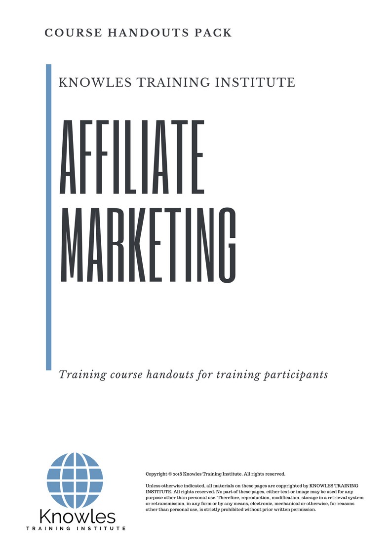 Course Handouts For Affiliate Marketing Course in Sweden