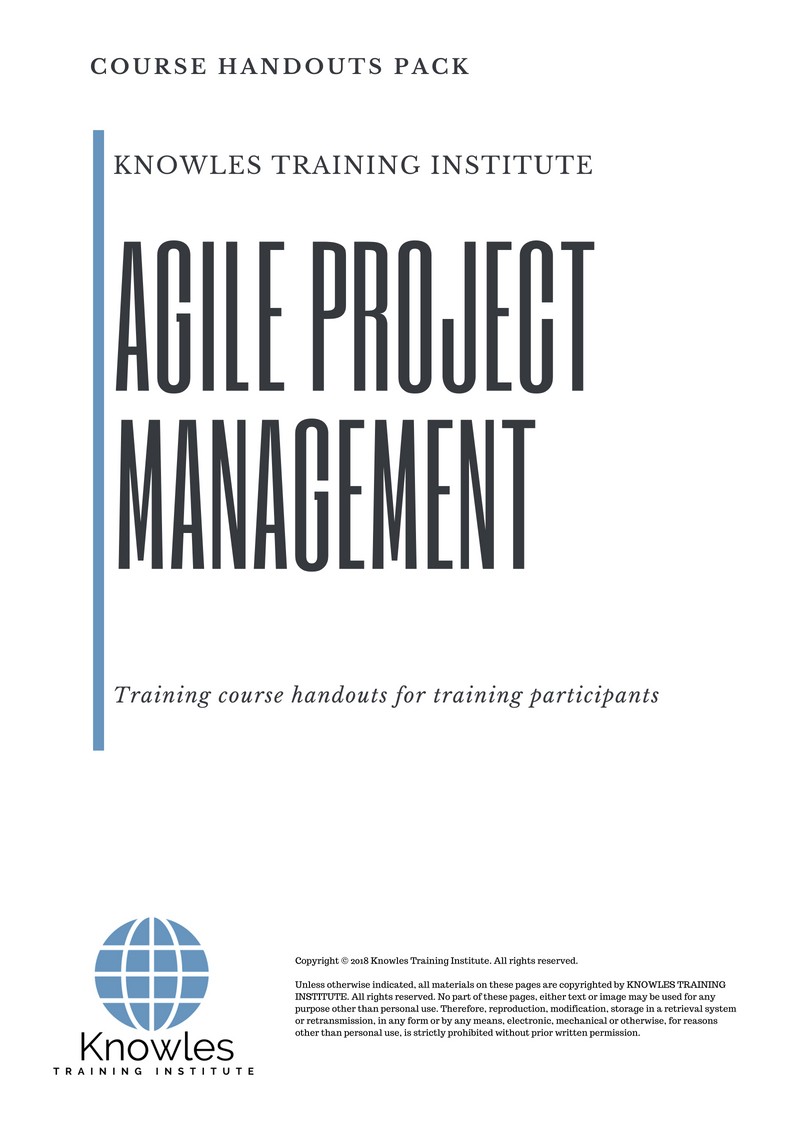 Course Handouts For Agile Project Management Course in Sweden