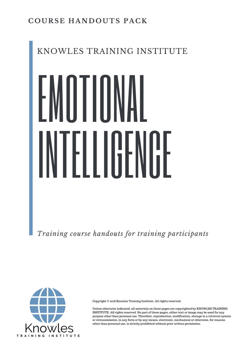 Course Handouts For Emotional Intelligence Training Course in Sweden