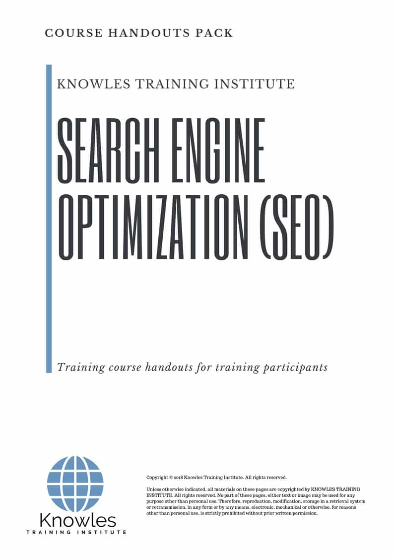 Course Handouts For Search Engine Optimization (Seo) in Sweden