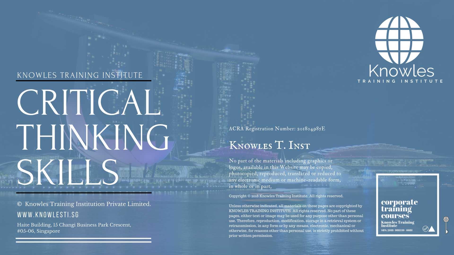 Critical Thinking Skills Training Course in Sweden