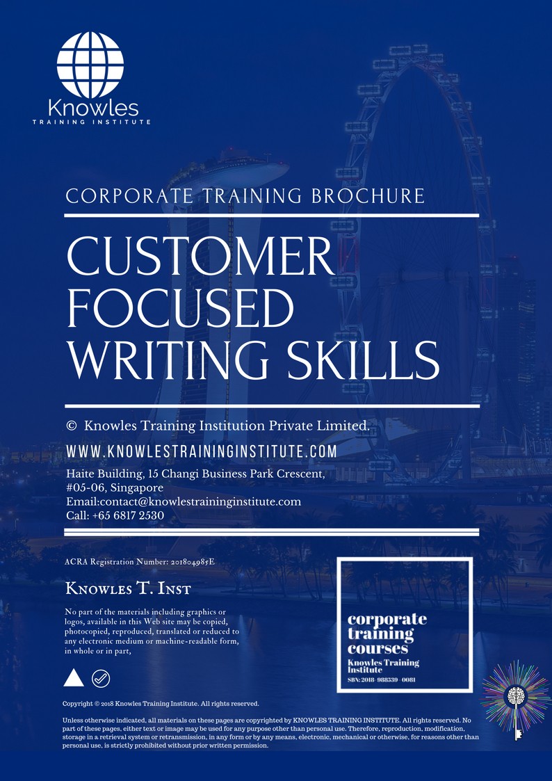 Customer Focused Writing Skills Course in Sweden Brochure