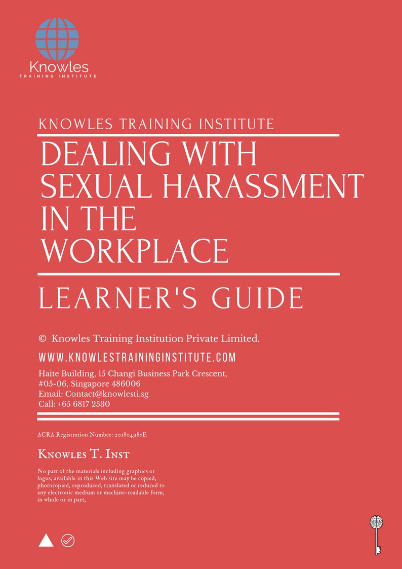 Dealing With Sexual Harassment In The Workplace Course in Sweden Learner’s Guide
