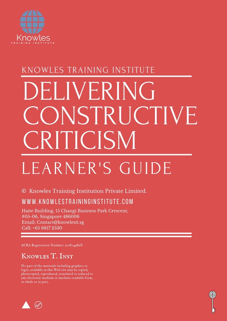 Delivering Constructive Criticism Course in Sweden Learner’s Guide