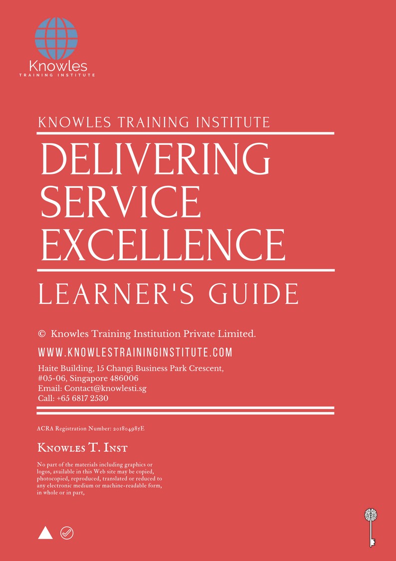 Delivering Service Excellence Course in Sweden Learner’s Guide