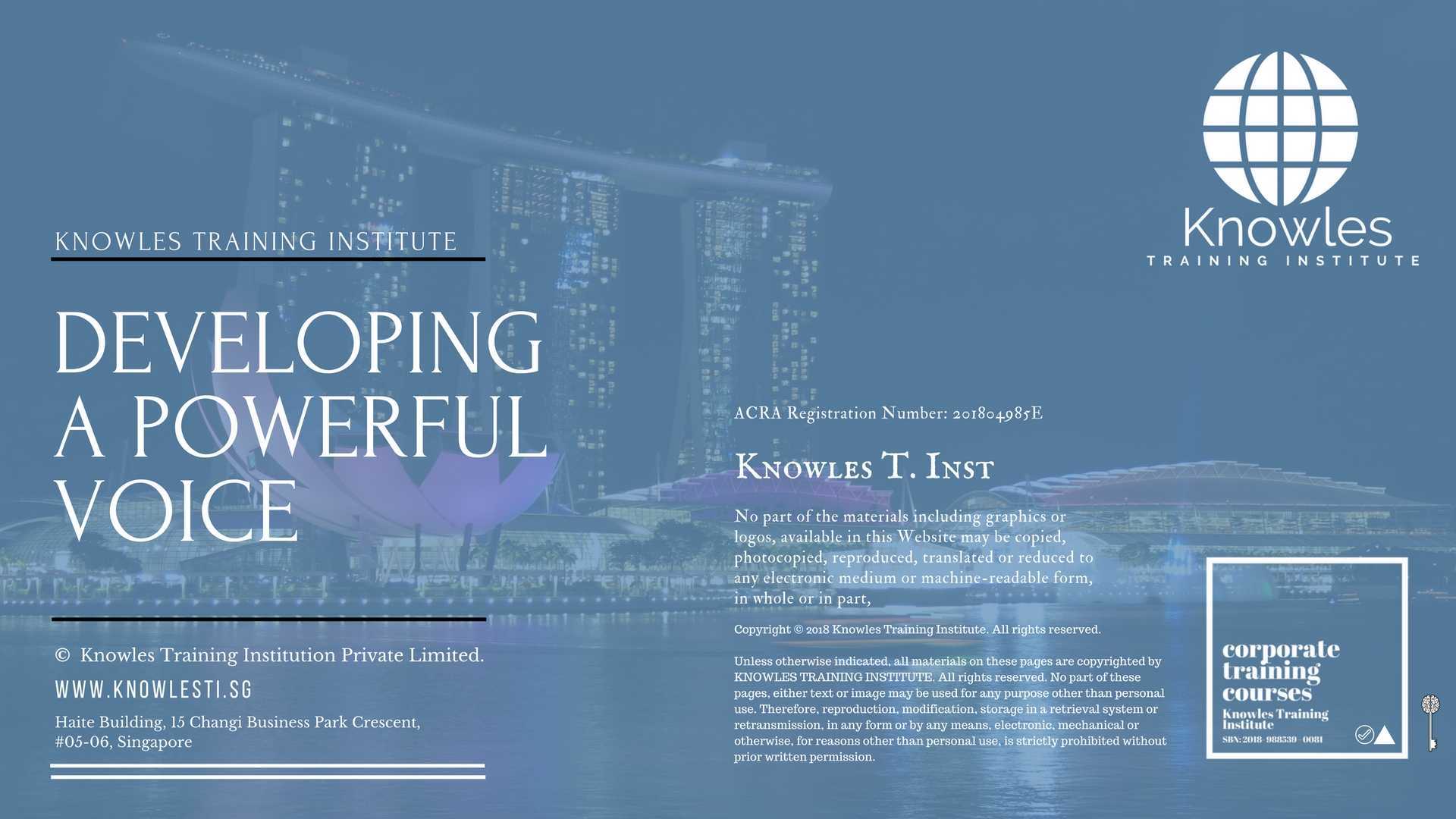 Developing A Powerful Voice Training Course in Sweden
