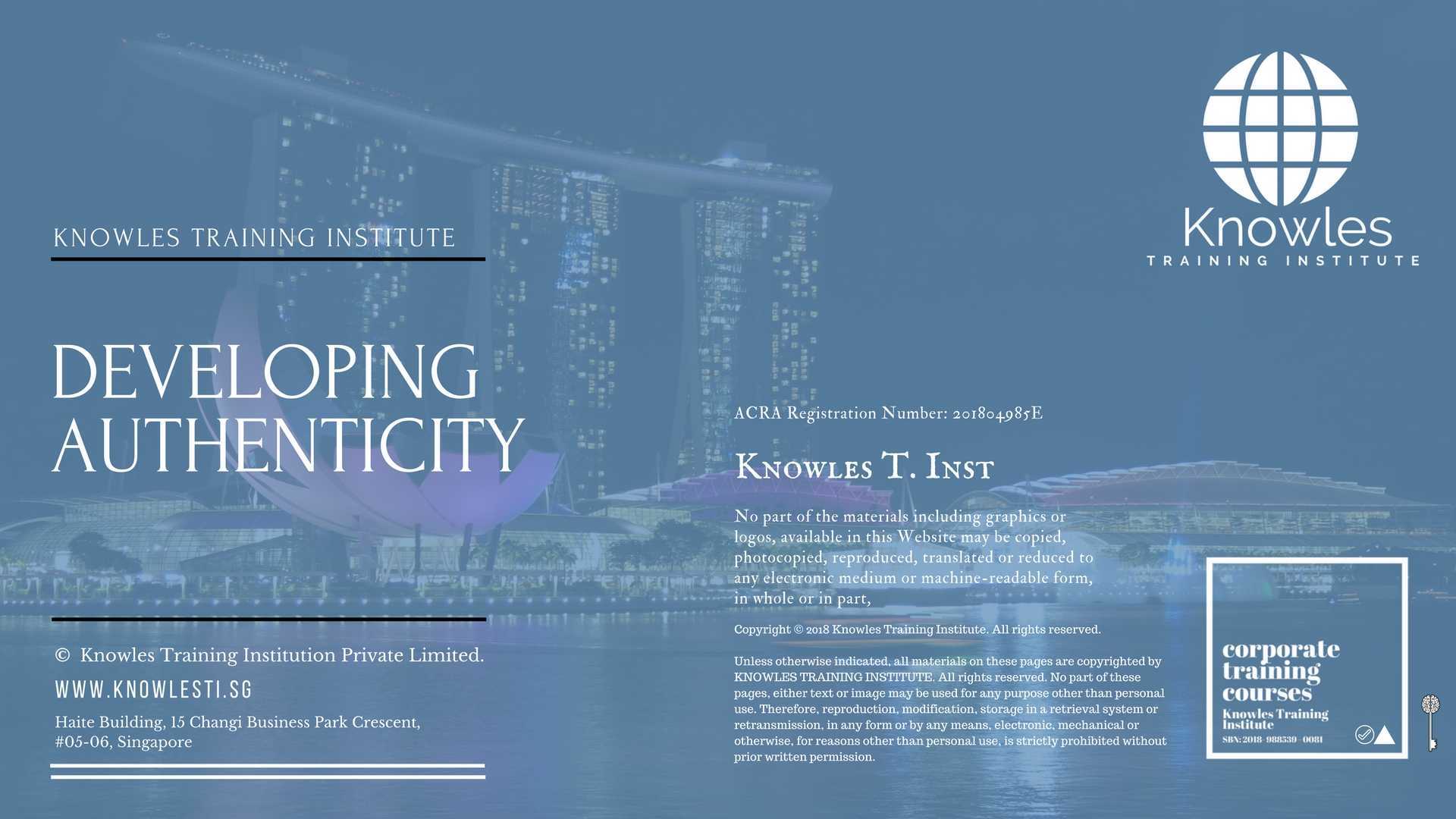 Developing Authnticity Training Course in Sweden