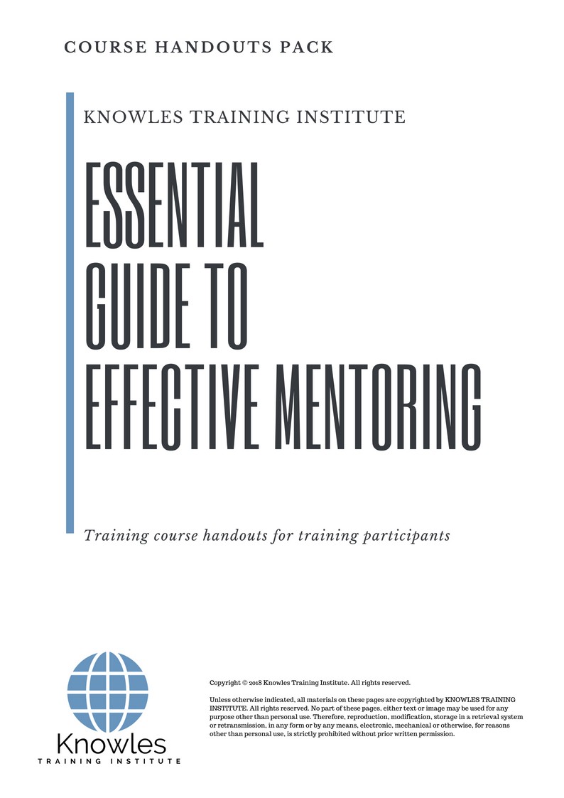 Essential Guide To Effective Mentoring Course in Sweden Handouts