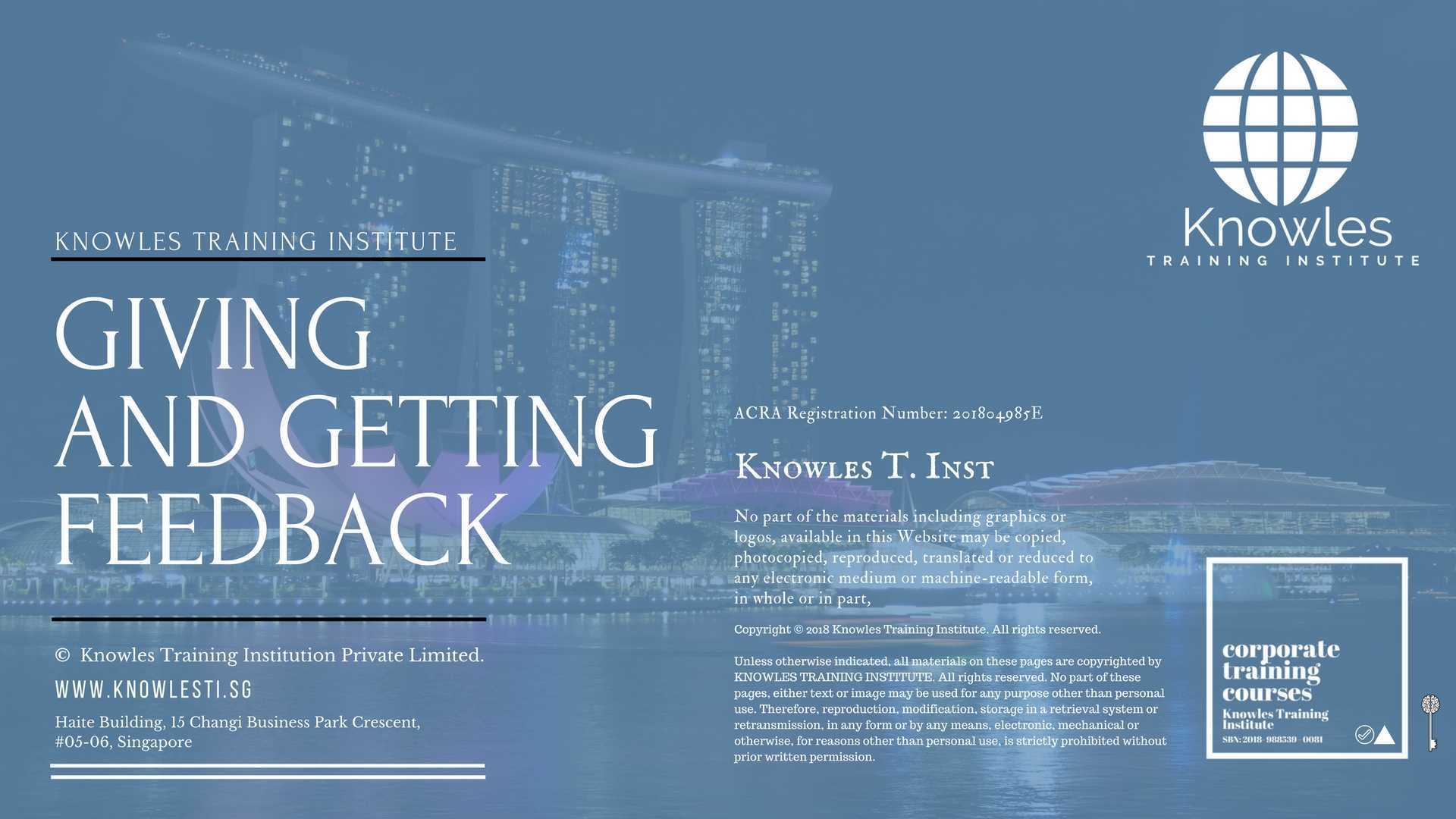 Giving And Getting Feedback Training Course in Sweden