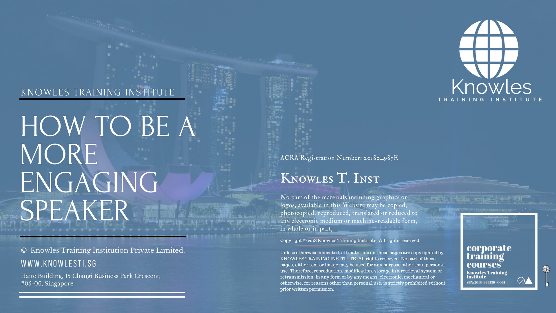 How To Be A More Engaging Speaker Training Course in Sweden