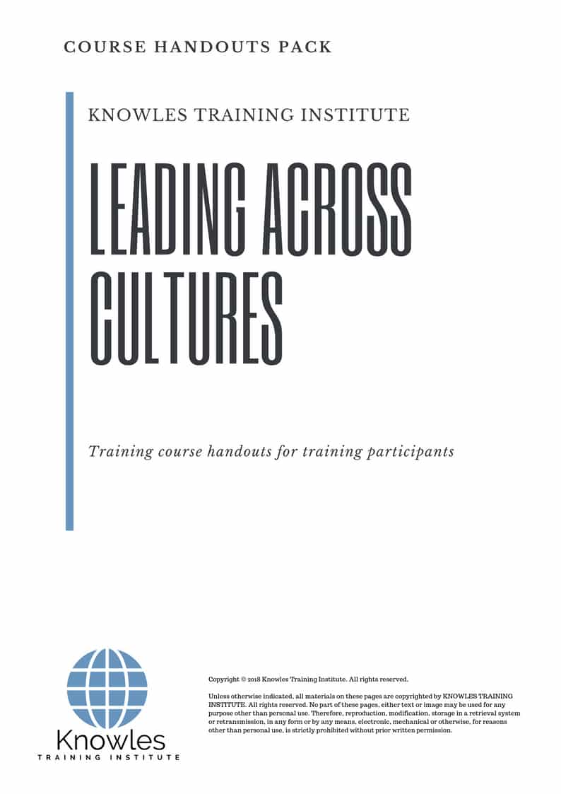 Leading Across Cultures Course in Sweden Handouts