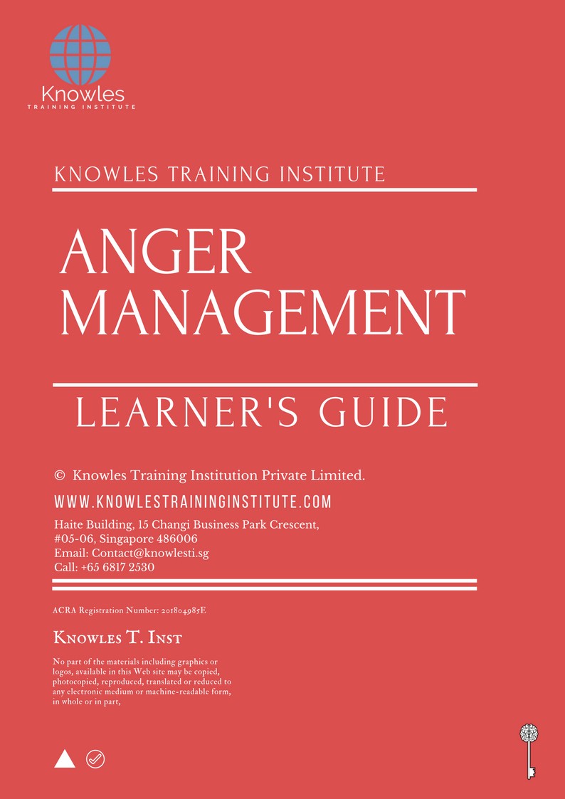 Learner’s Guide For Anger Management Training Course in Sweden