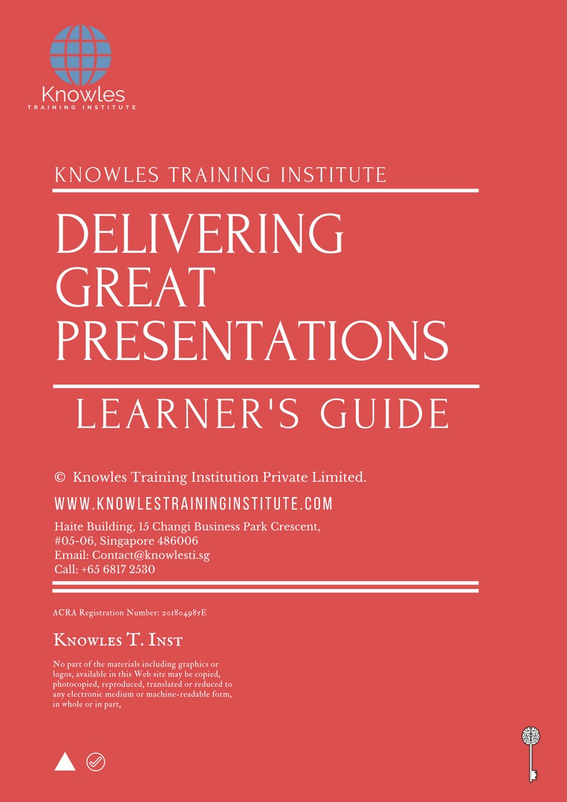 Learner’s Guide For Delivering Great Presentations Training Course in Sweden