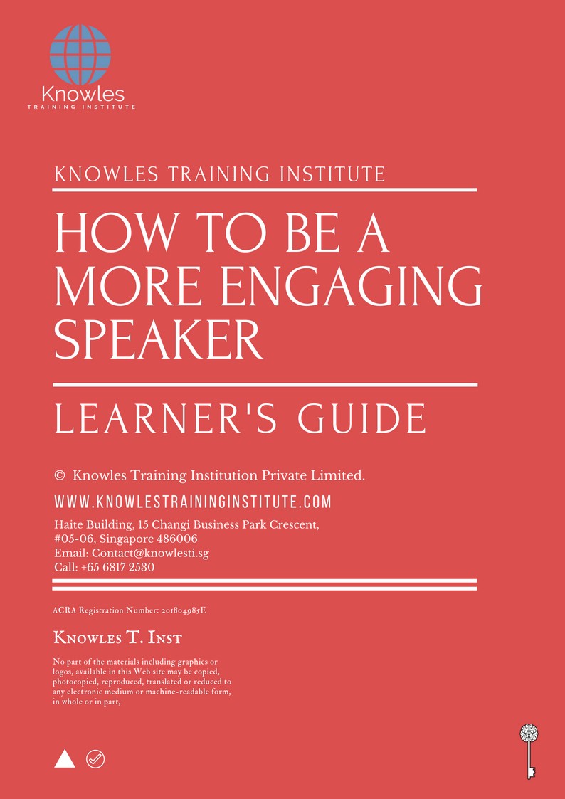Learner’s Guide For How To Be A More Engaging Speaker Course in Sweden