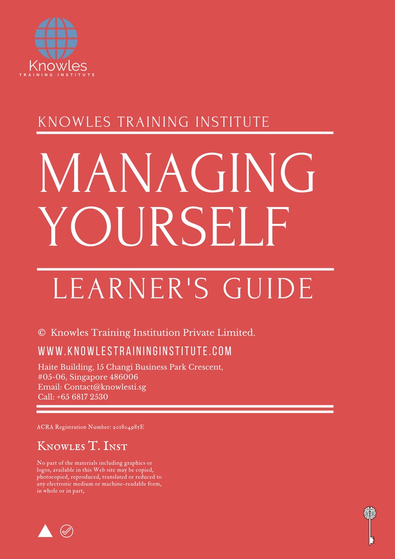Learner’s Guide For Managing Yourself Training Course in Sweden
