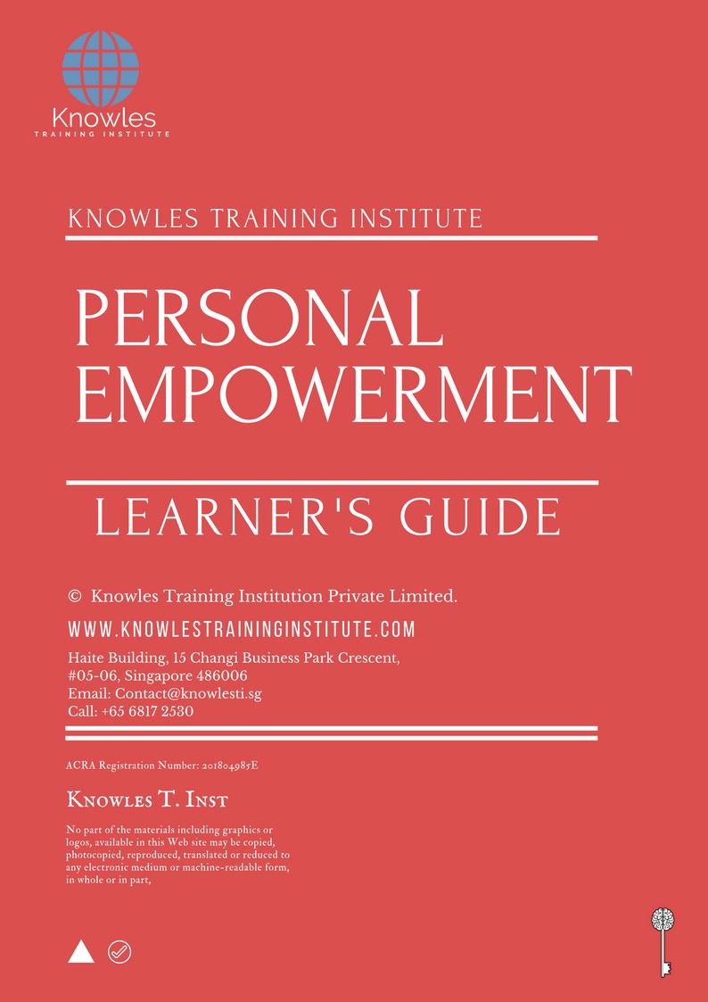 Learner’s Guide For Personal Empowerment Training Course in Sweden