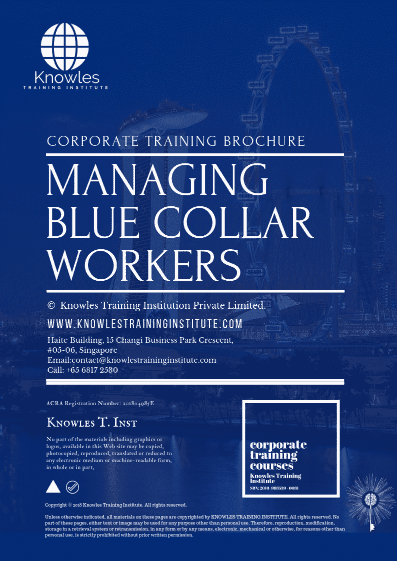 Managing Blue Collar Workers Course in Sweden Brochure