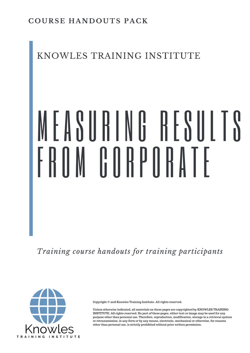 Measuring Results From Corporate Course in Sweden Handouts