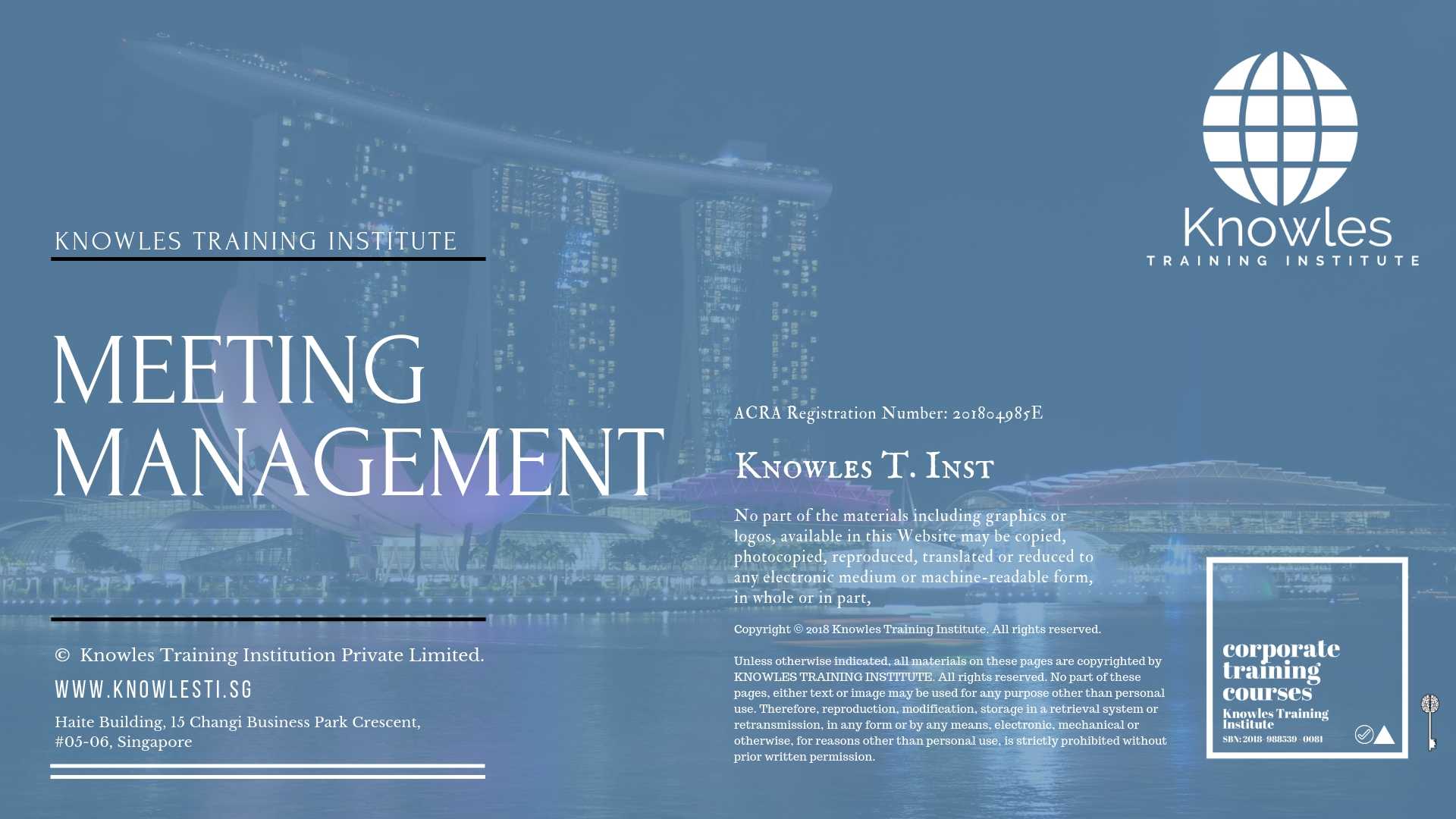 Meeting Management Header Training Course in Sweden