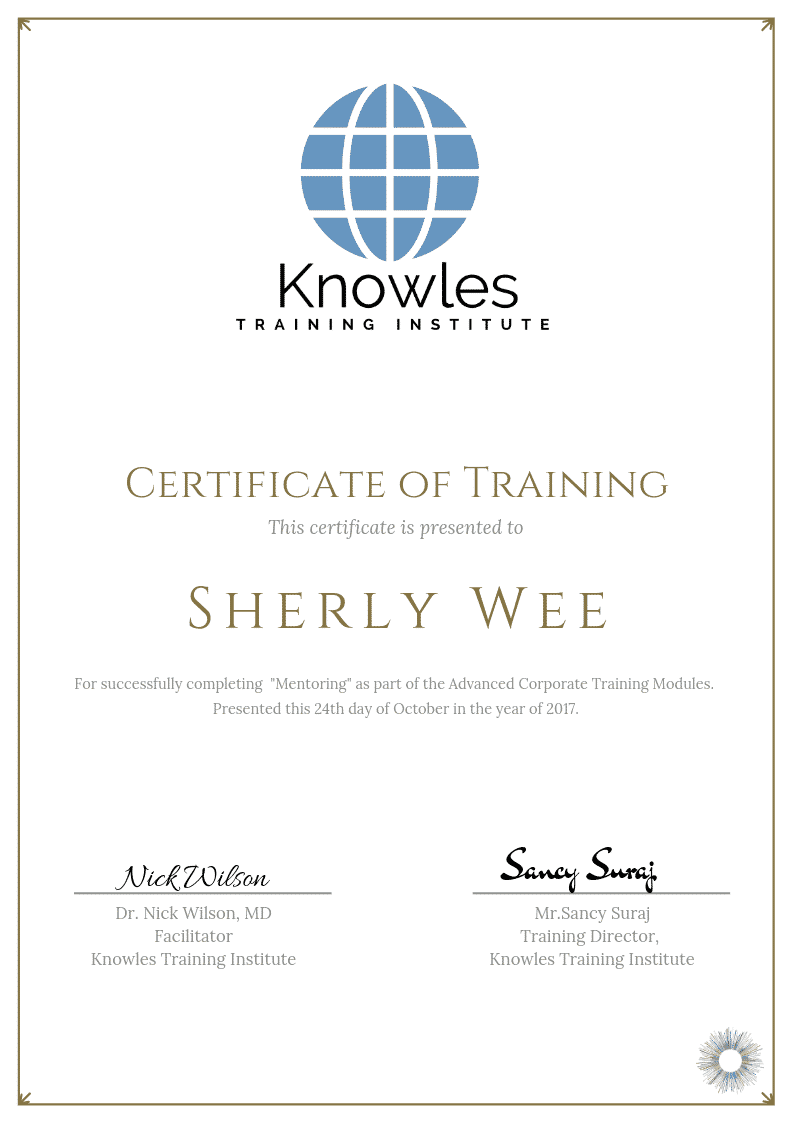 Mentoring Course in Sweden Certification