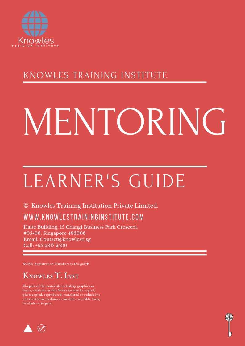 Mentoring Course in Sweden Learner’s Guide