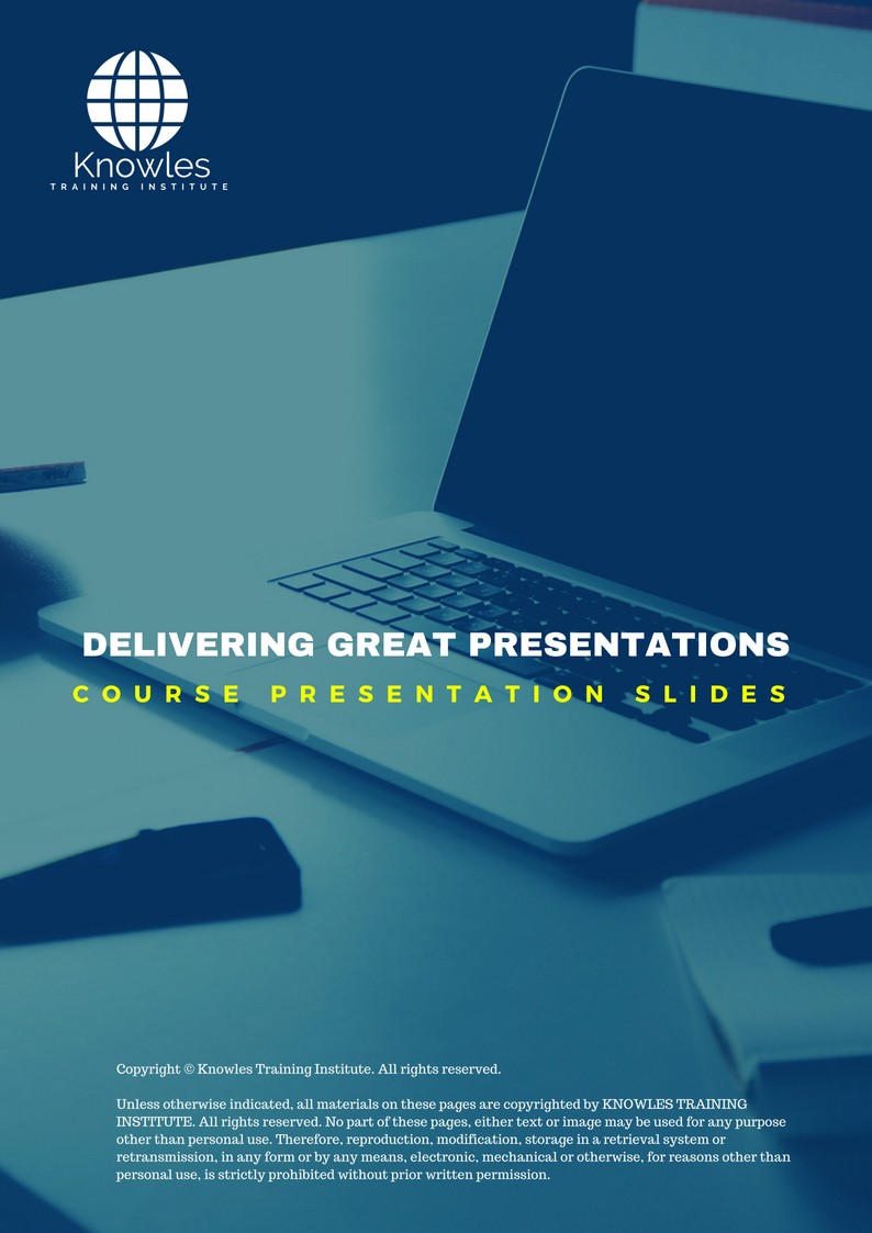 PPT Slides Used During Course For Delivering Great Presentations Course in Qatar