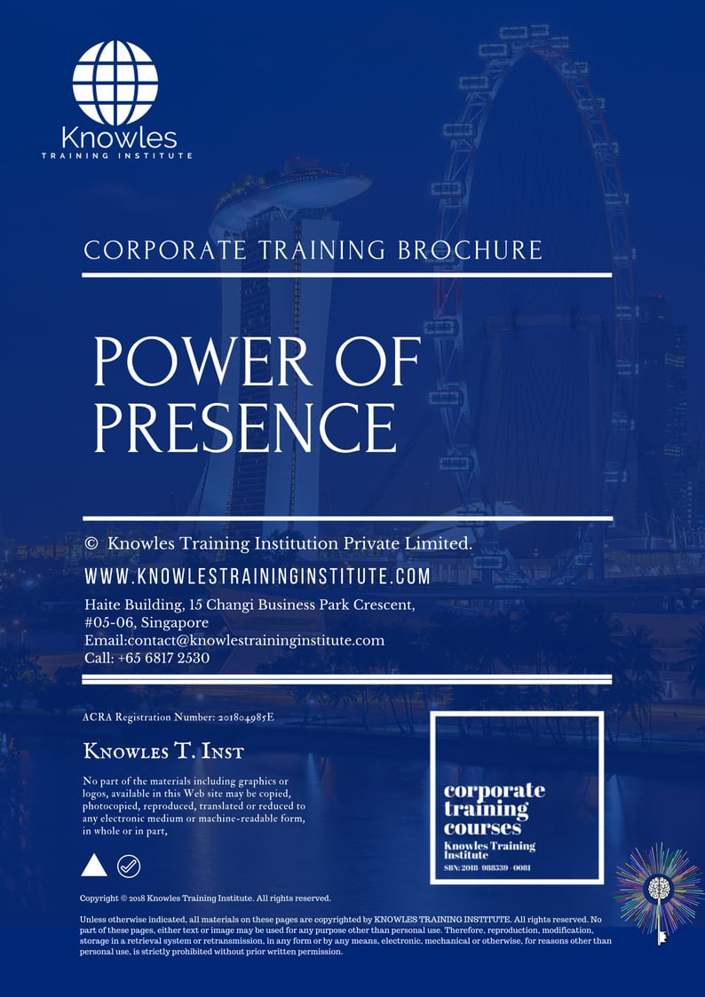 Power Of Presence Training Course in Sweden Brochure