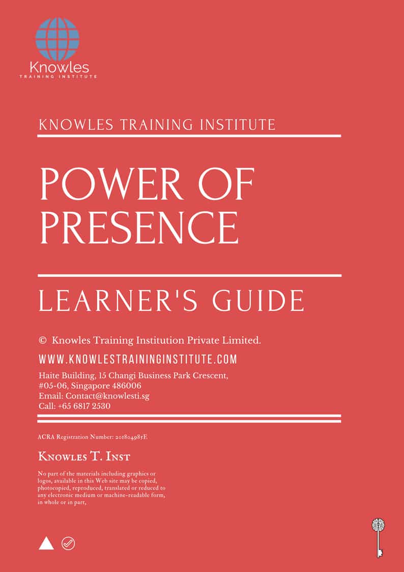 Power Of Presence Training Course in Sweden Learner’s Guide