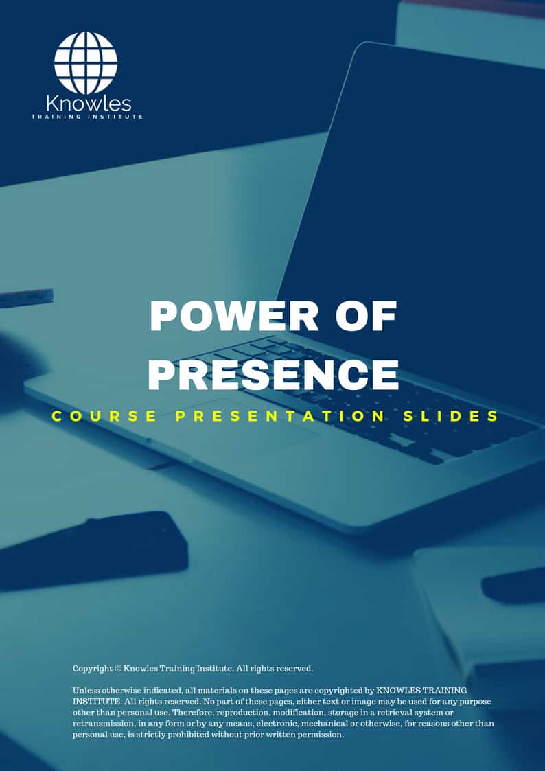 Power Of Presence Training Course in Sweden Presentation Slides