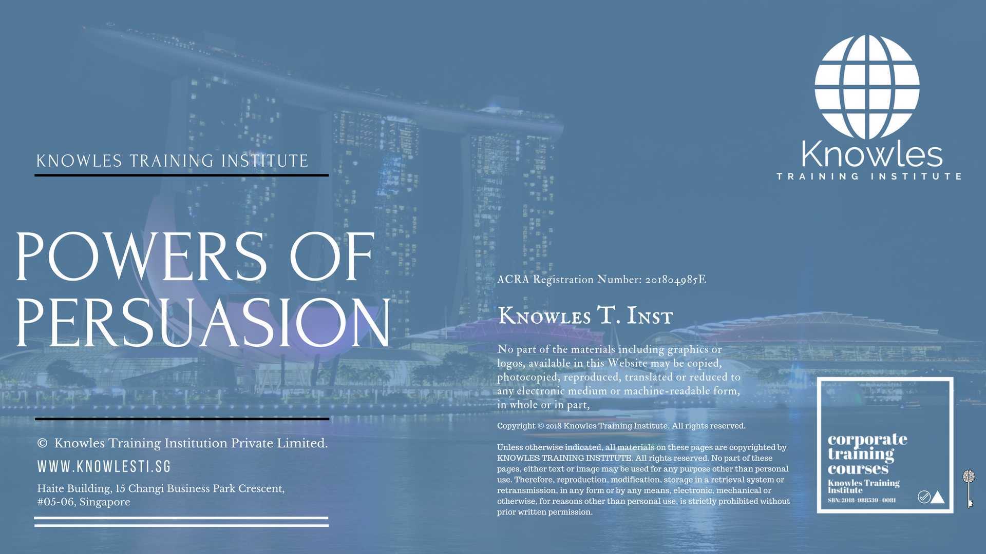 Powers Of Persuasion Training Course in Sweden