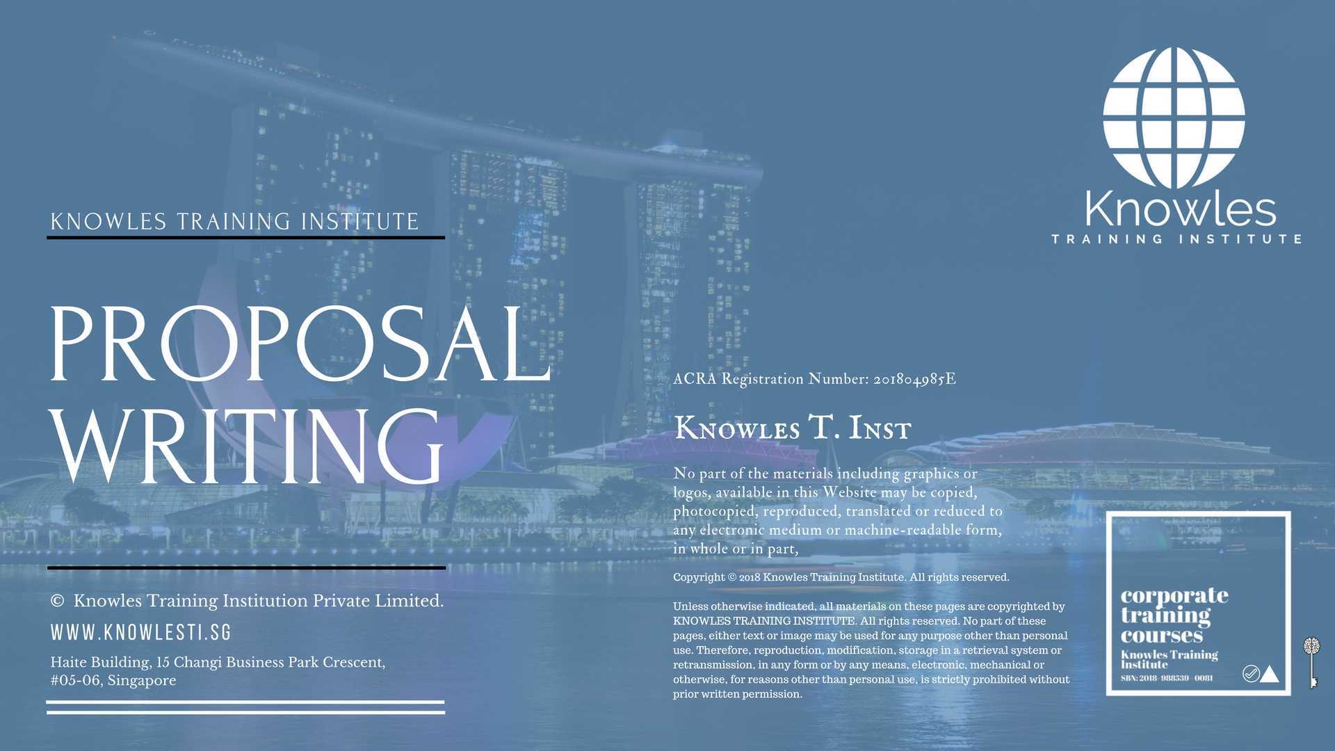 Proposal Writing Training Course in Sweden