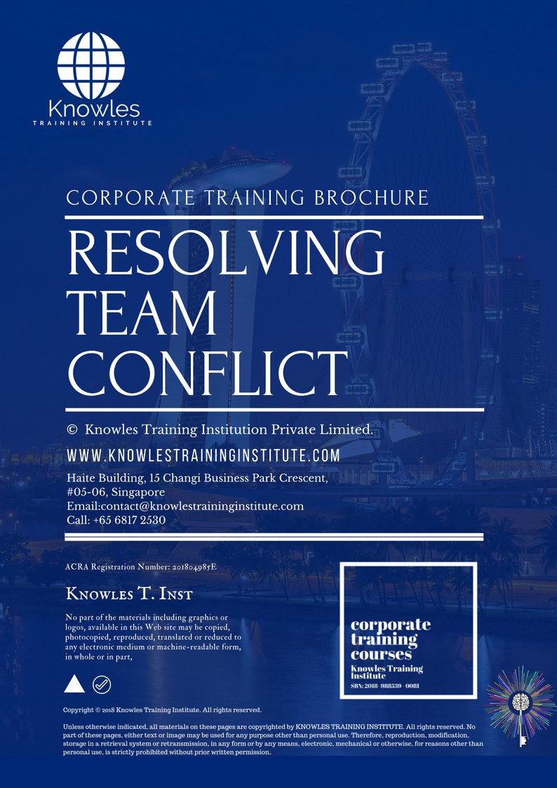 Resolving Team Conflict Course in Sweden Brochure