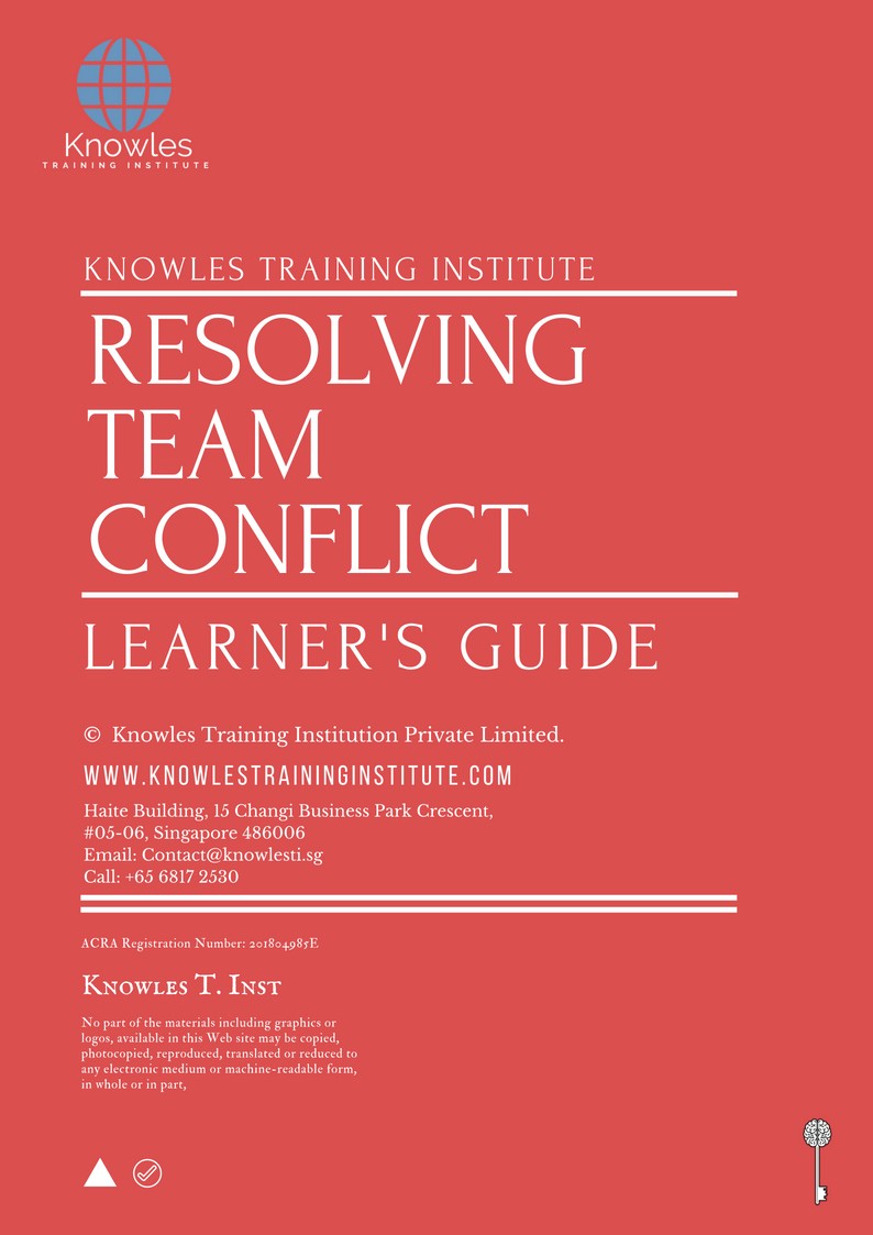 Resolving Team Conflict Course in Sweden Learner’s Guide