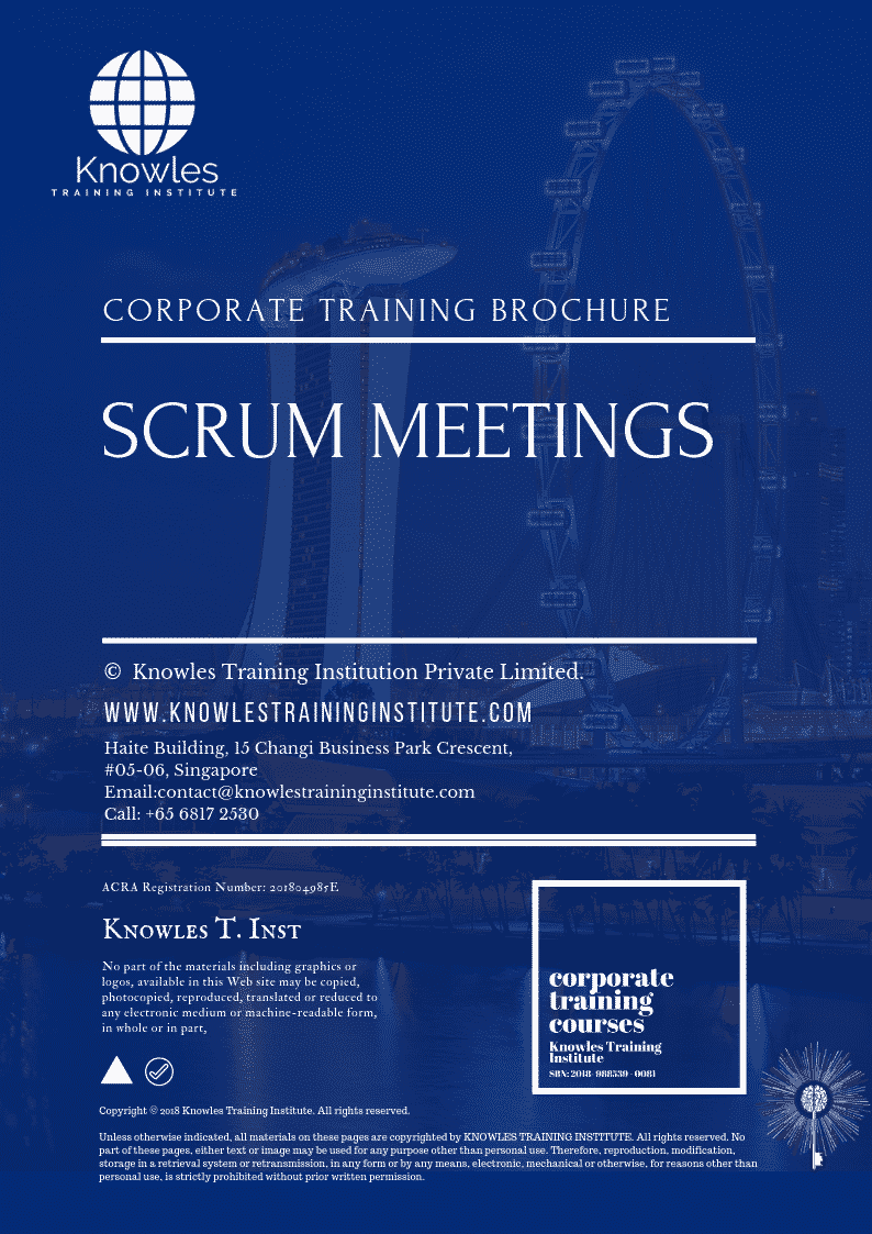 Scrum Meetings Training Course in Sweden Brochure