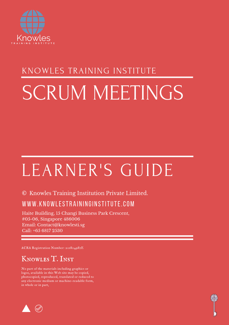 Scrum Meetings Training Course in Sweden Learner’s Guide