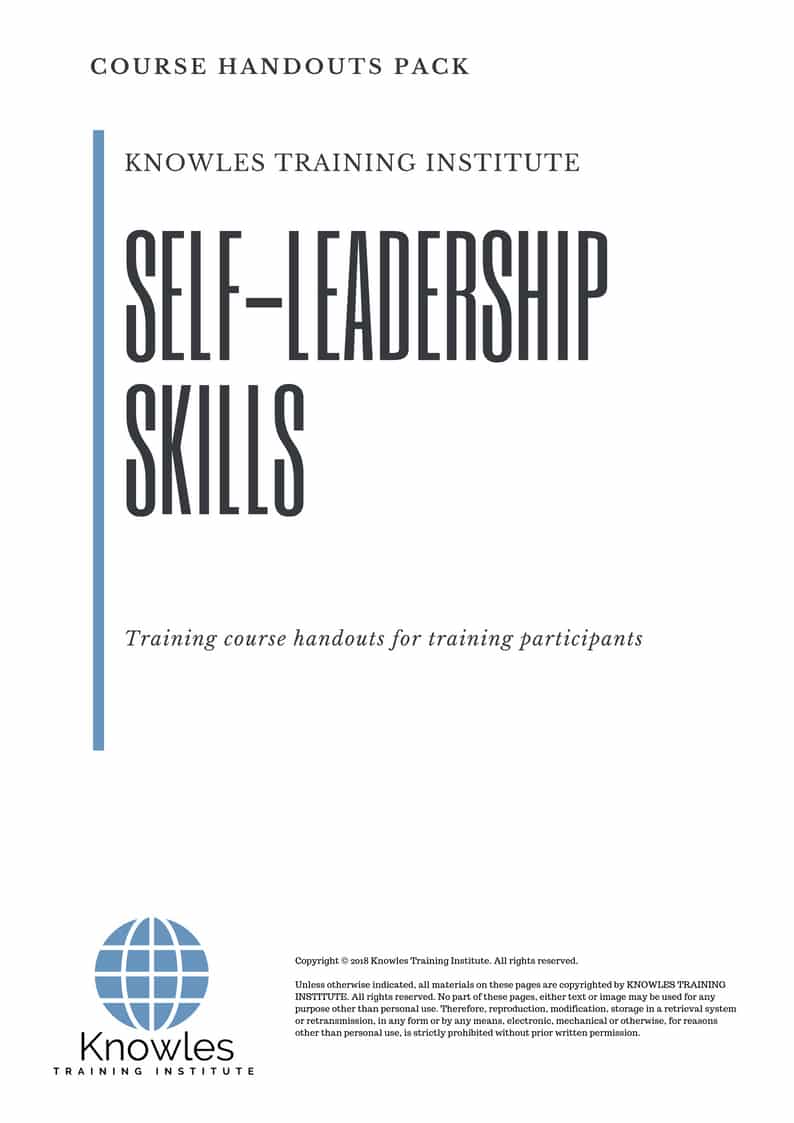 Self-Leadership Skills Course in Sweden Handouts